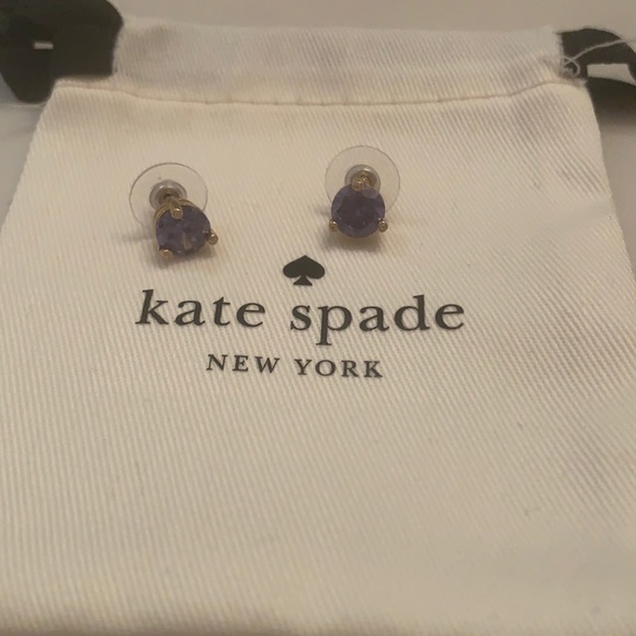 Kate Spade purple stone earrings